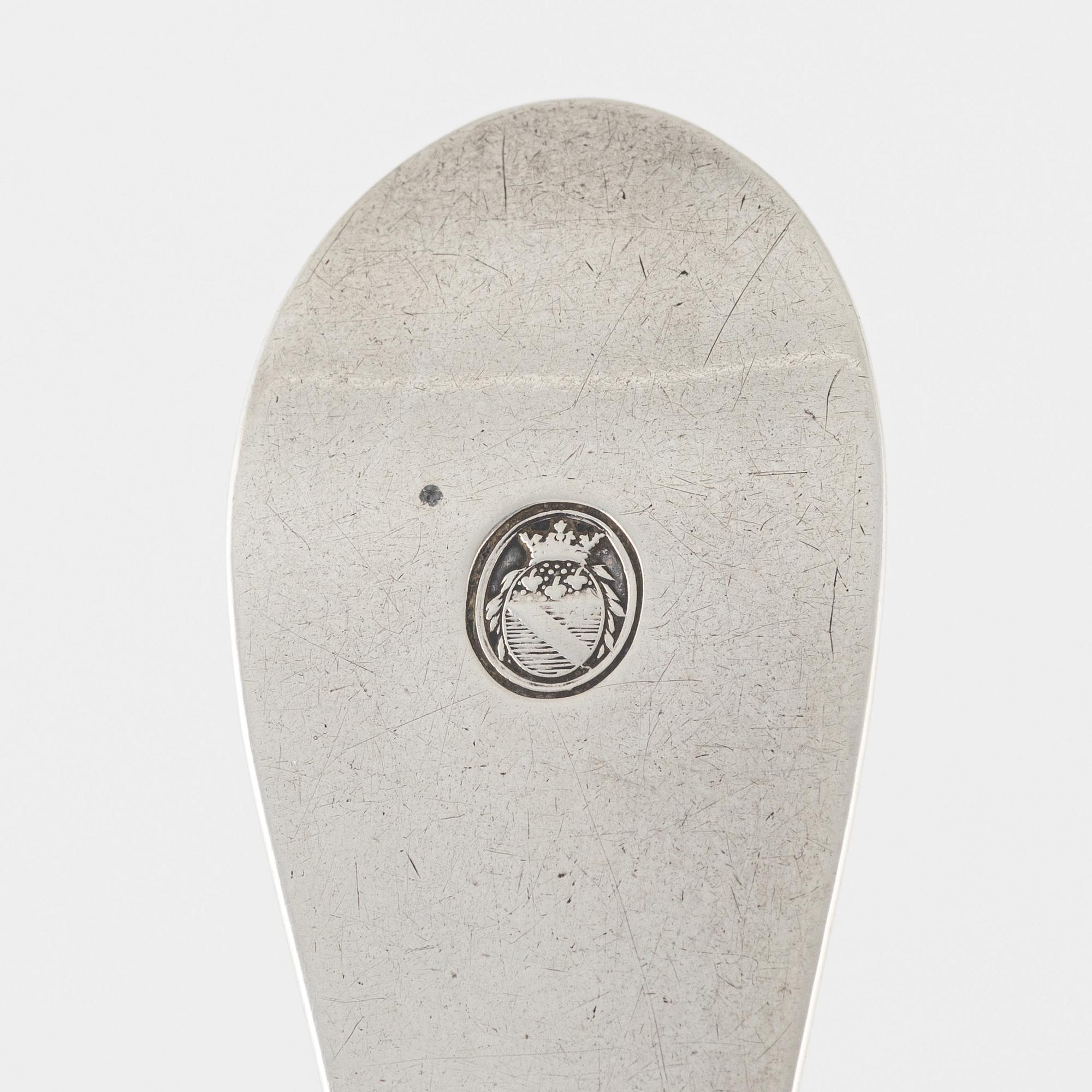 Nils Limnelius, fiskspade, silver, Stockholm 1811.