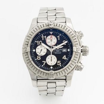 Breitling, Super Avenger, chronograph, wristwatch, 48.4 mm.