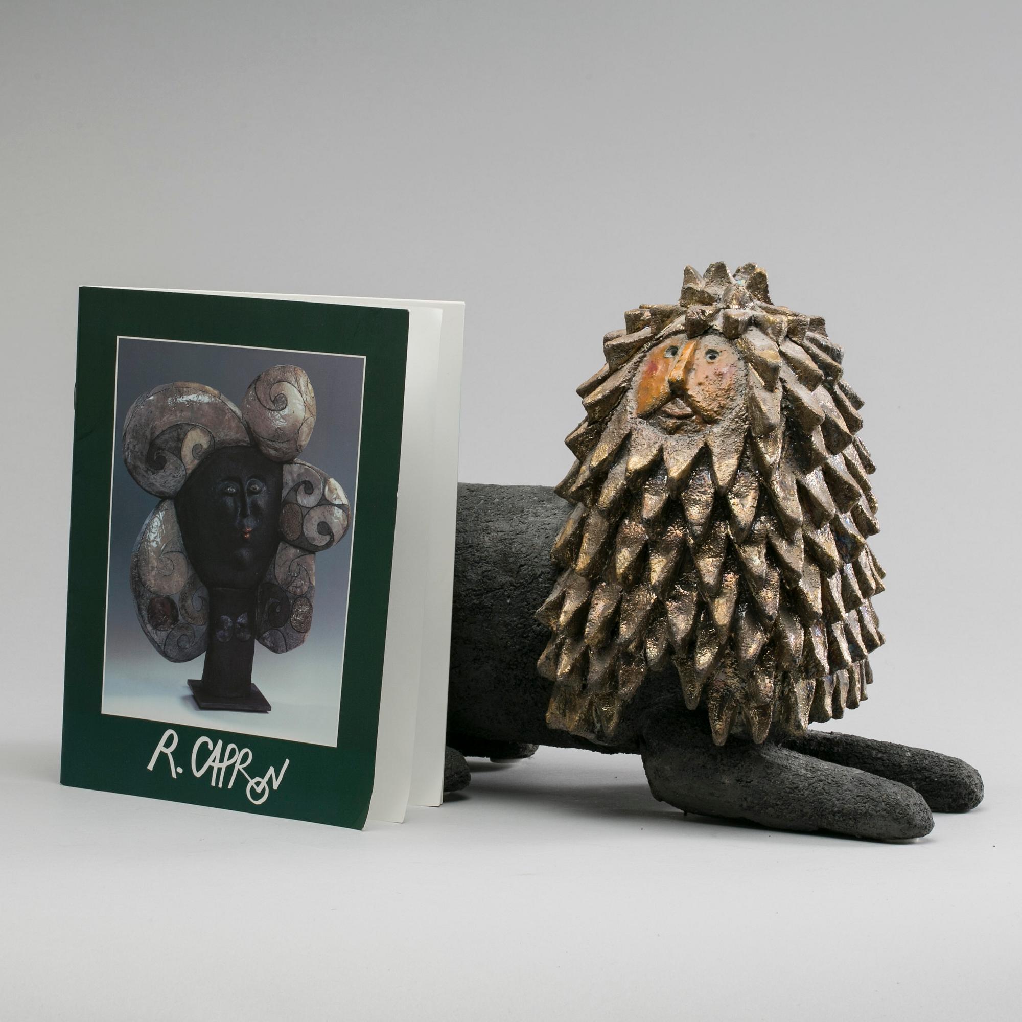 ROGER CAPRON, skulptur, keramik, signerad.