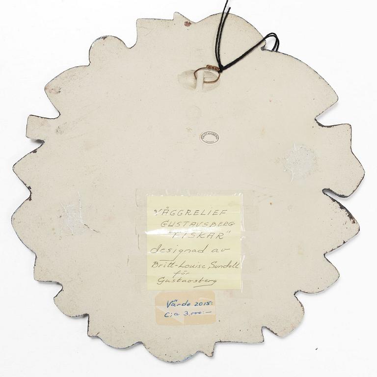 Britt-Louise Sundell, A 1960s wall relief by Britt-Louise Sundell, Gustavsberg.