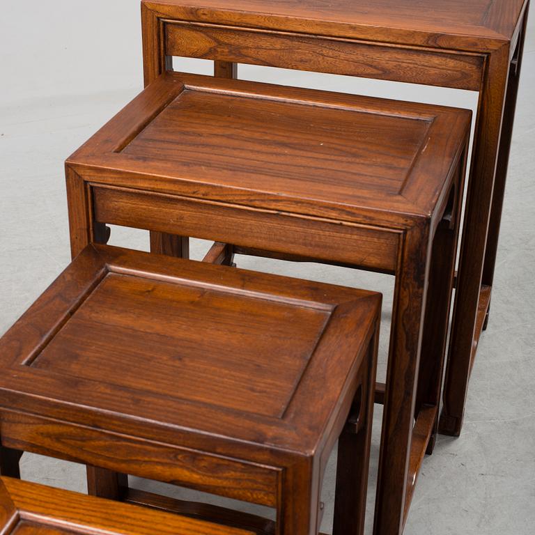 A set of three 20th ce chinese tables.