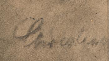 POUL S. CHRISTIANSEN, kolteckningar, 2 st, den ena signerad, daterade 1881 och 1885.