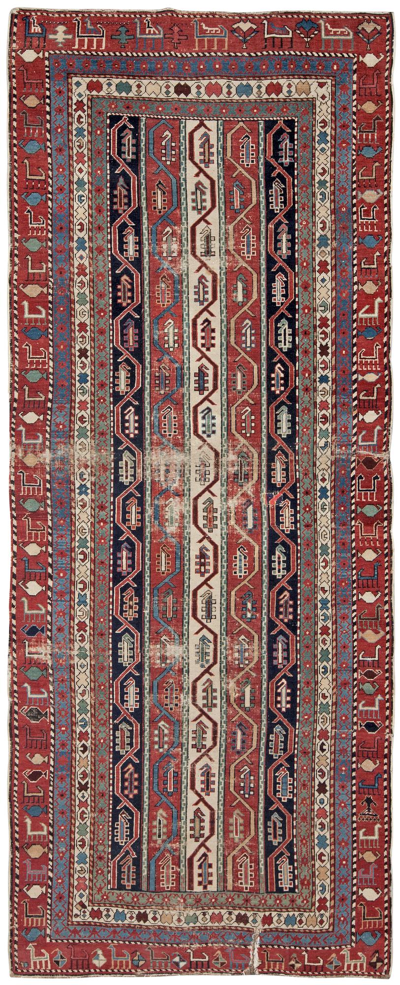 ANTIK KARABAGH möjligen. 322 x 126 cm.