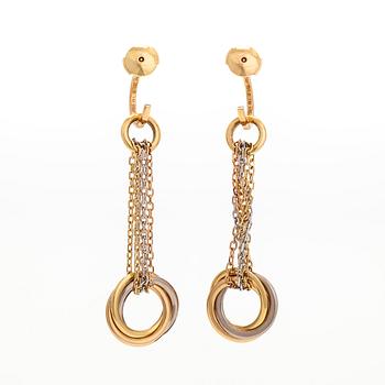 Cartier, Örhängen, "Trinity", 18K guld.