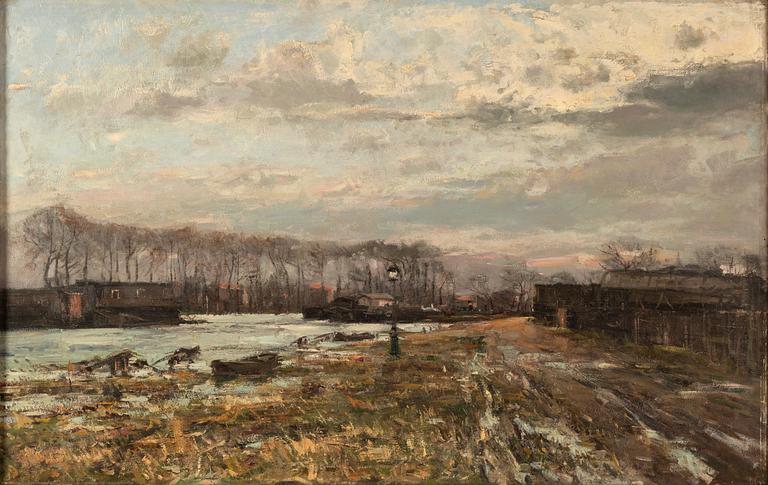 Pierre Jacques Pelletier, oil on panel, signed in lower right corner.