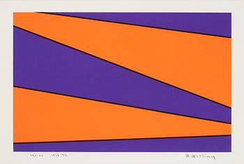 OLLE BAERTLING, silkscreen in colour, signed and numbered 20/100.