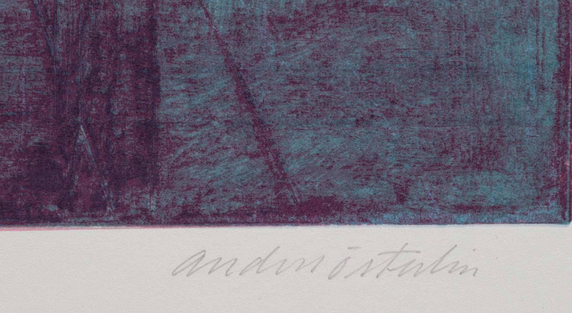 ANDERS ÖSTERLIN, färgserigrafi, signerad och numrerad 70/95.