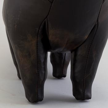DIMITRI OMERSA & CO, a leather stool in the shape of a bull.