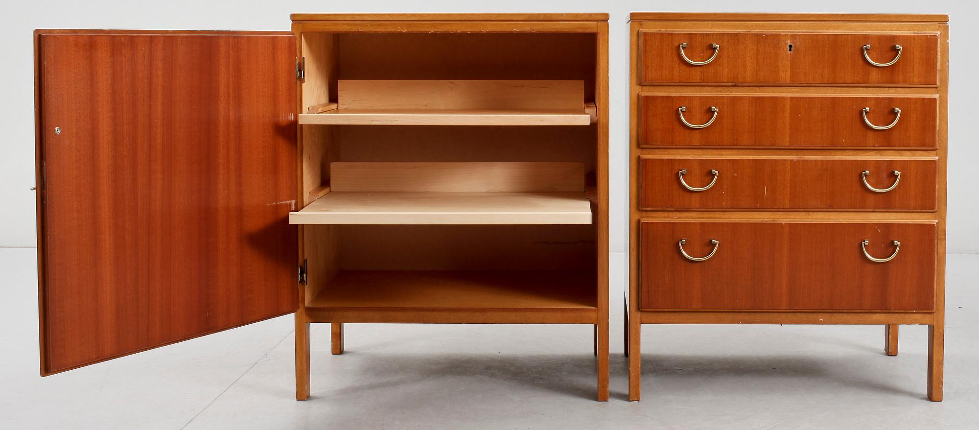 HURTSAR, 2 st, Futuraserien, David Rosén för Nordiska Kompaniet, 1950/60-tal.