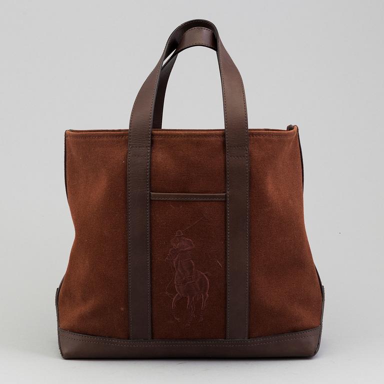 A totebag by Ralph Lauren.