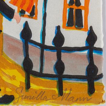 GUNILLA MANN, lithograph in colours, signed HC.