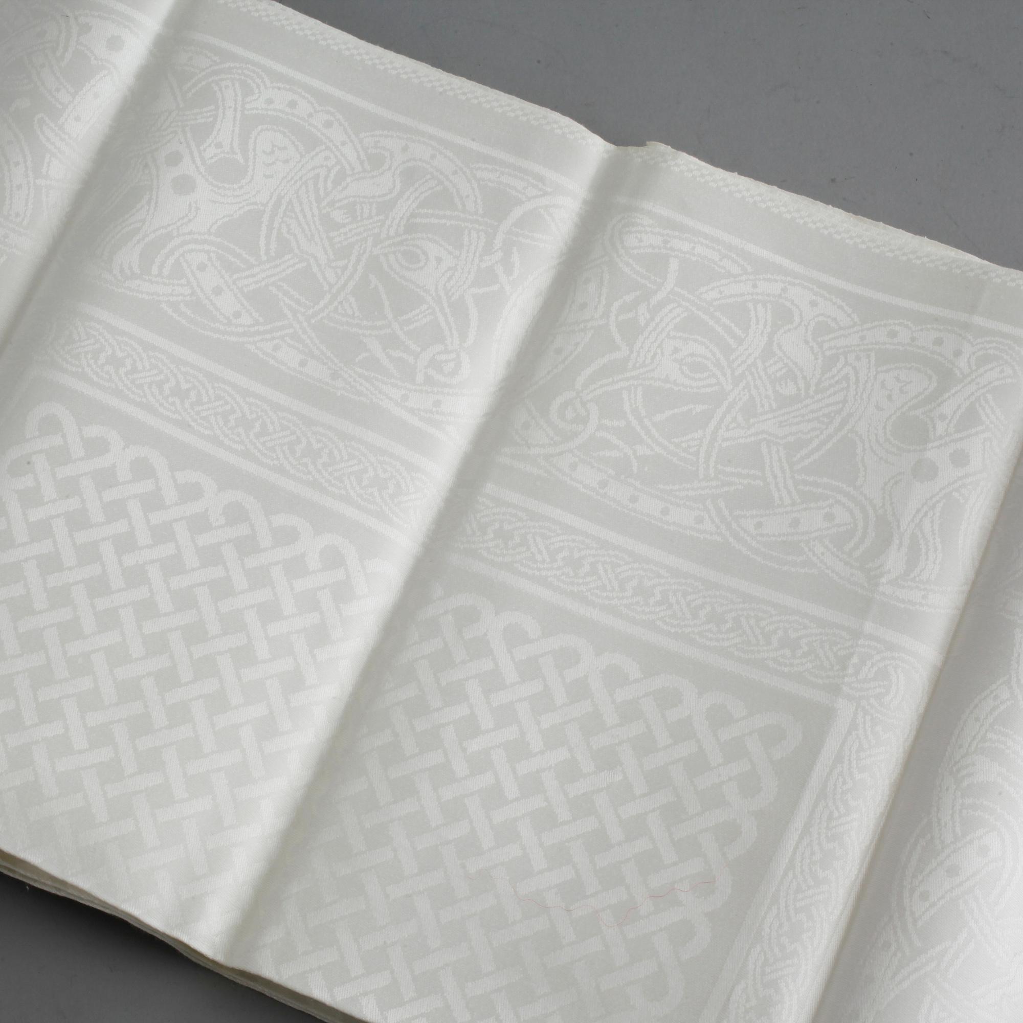 SIGNE SOHLMAN, a linnen table cloth made by Almedahls, designed 1876.