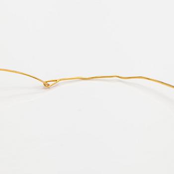 Tapio Wirkkala, Halsband "Kohuvud", 14K guld. Westerback, Helsingfors 1968.