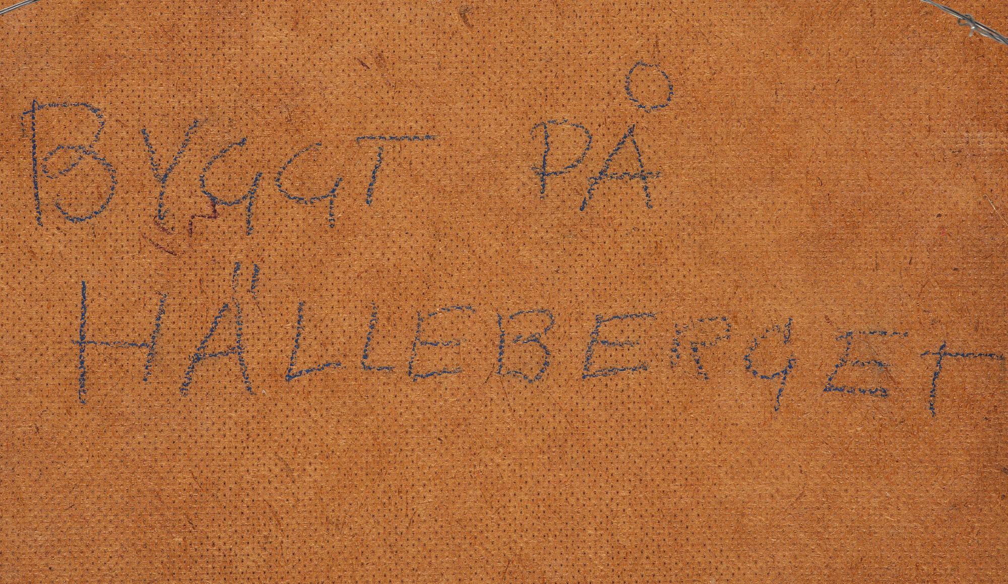 Gösta Adrian-Nilsson, "Byggt på Hälleberget".