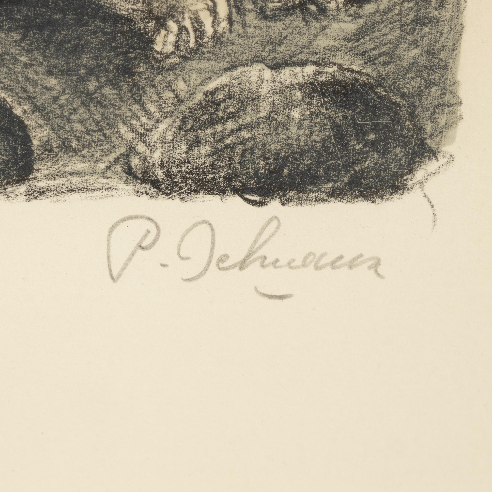Paul Delvaux, öithograph in colours, signed 25/75.
