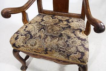 KARMSTOL, senbarock, 1700-talets första hälft.