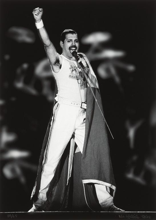 Peter Kjellerås, "Freddie Mercury, Queen, Råsunda", 1986.