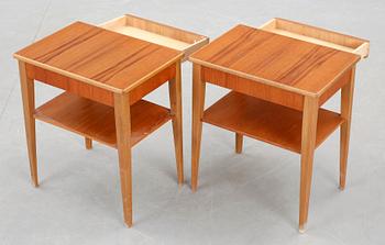 SÄNGBORD, ett par, 1950/60-tal.