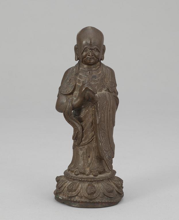 FIGURIN, brons. Qing dynastin (1644-1914).