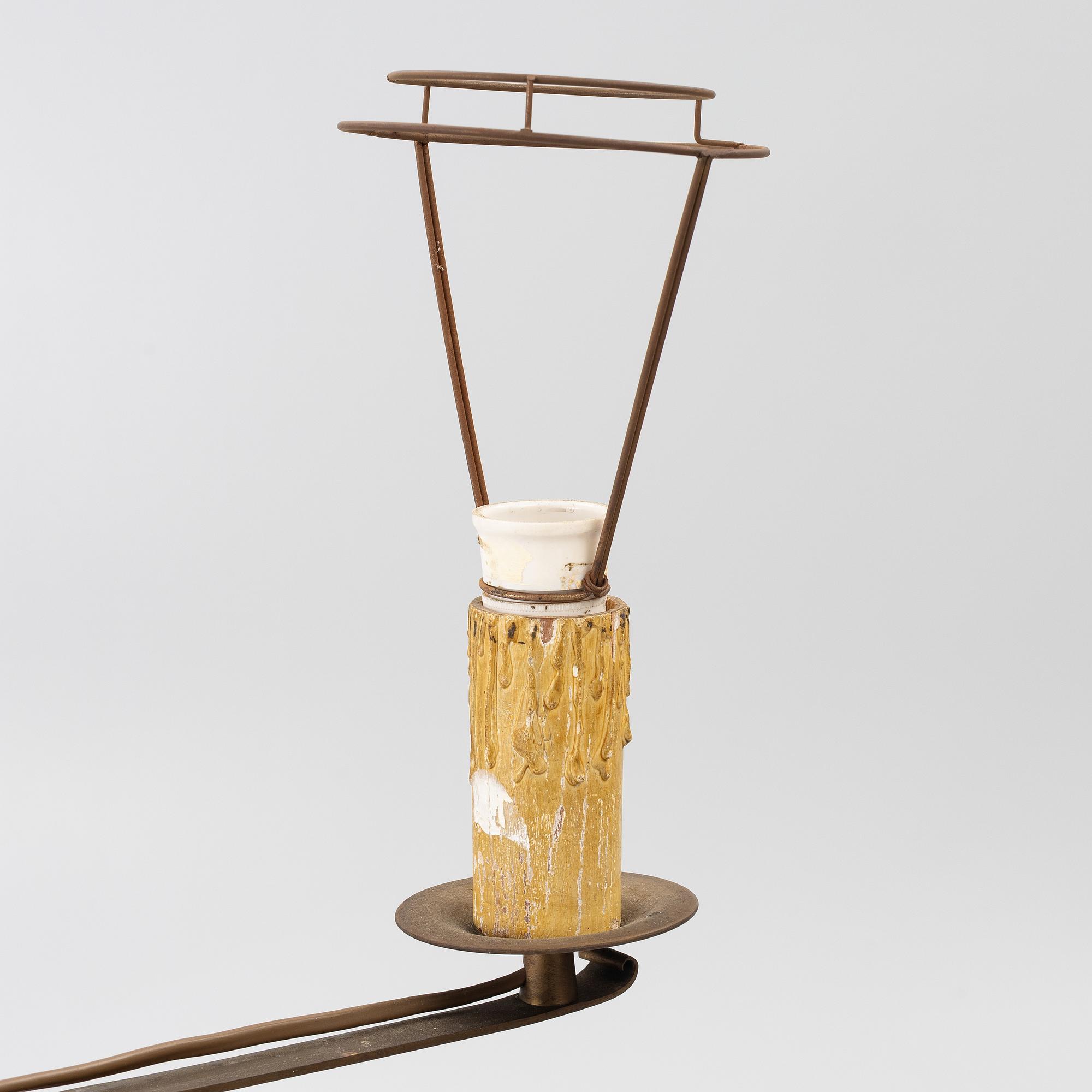 A floor lamp, 1940s.