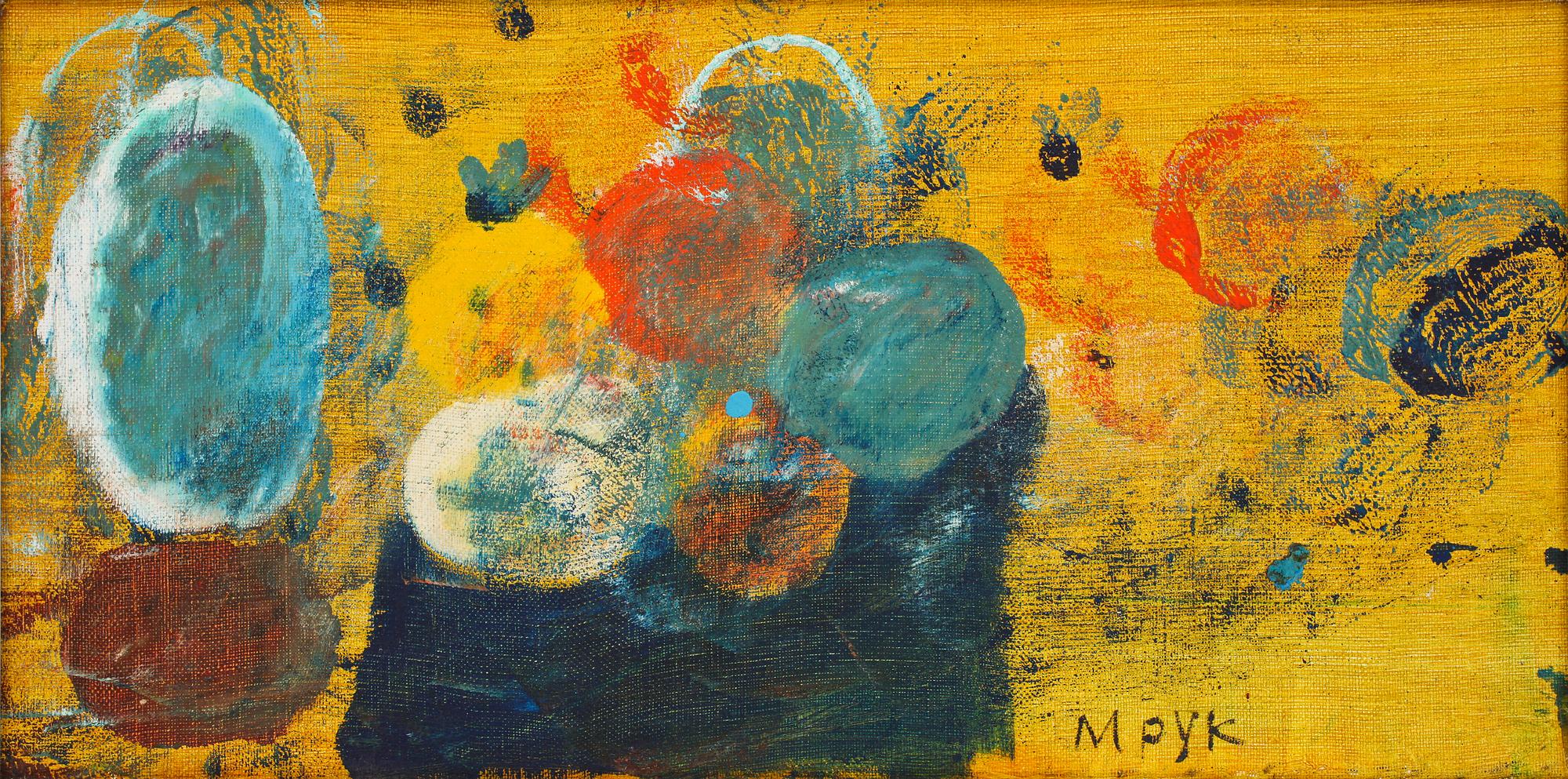 MADELEINE PYK, olja på uppfodrad duk, sign och a tergo dat -70.