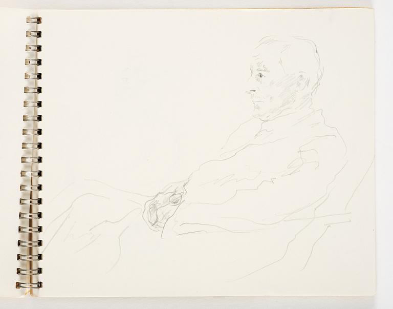 Lotte Laserstein, 4 skissböcker med blyertsteckningar.