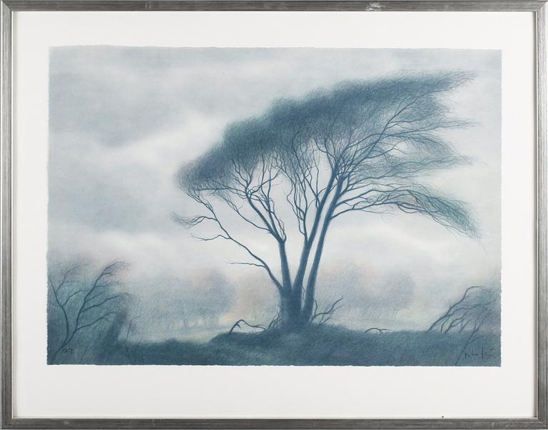 PETER FRIE, färglitografi, signerad PT.