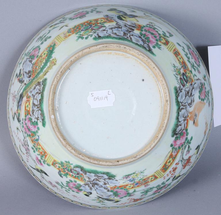 BÅLSKÅL, porslin, Kina, 1800-tal.