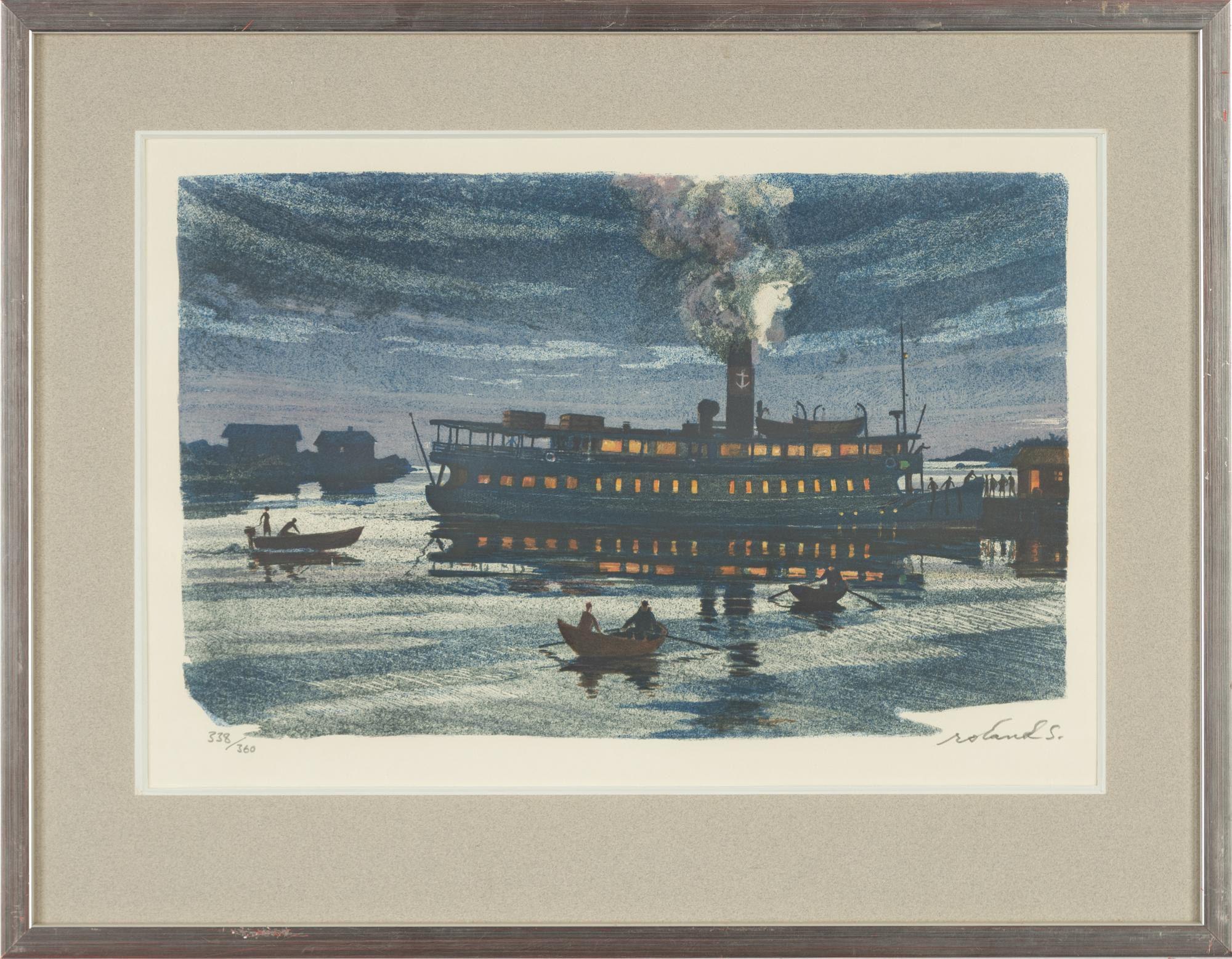 Roland Svensson, lithograph in colours, signed 338/360.