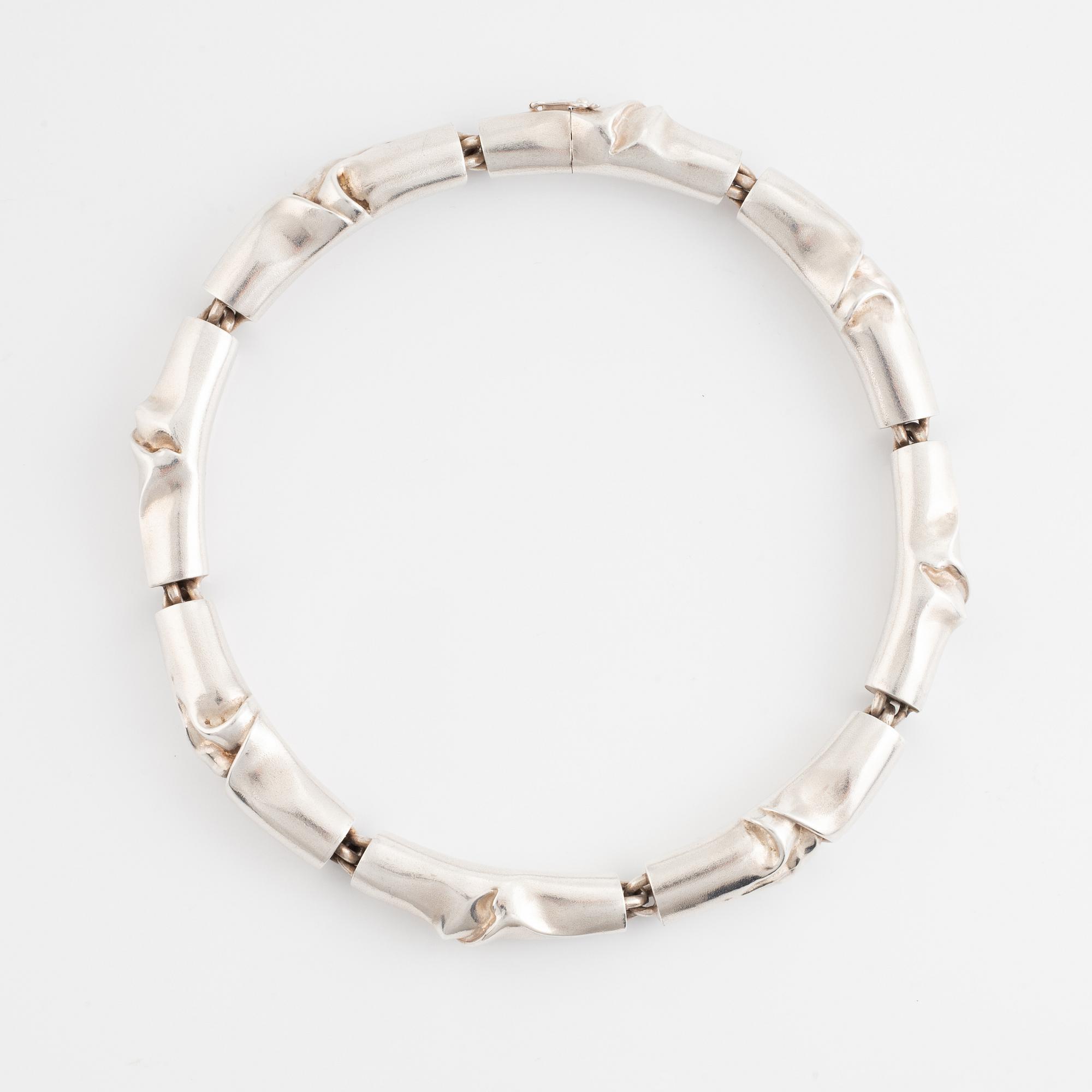 Björn Weckström, sterling silver necklace. Lapponia 1975.