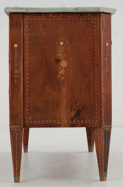 A Gustavian late 18th Century commode by N. P. Stenström, not signed.