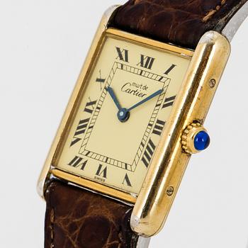 CARTIER, Tank, wristwatch, 23,5 x 23,5 (30,5) mm,