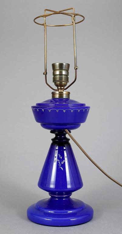 BORDSLAMPA, glas. 1900-talets början.