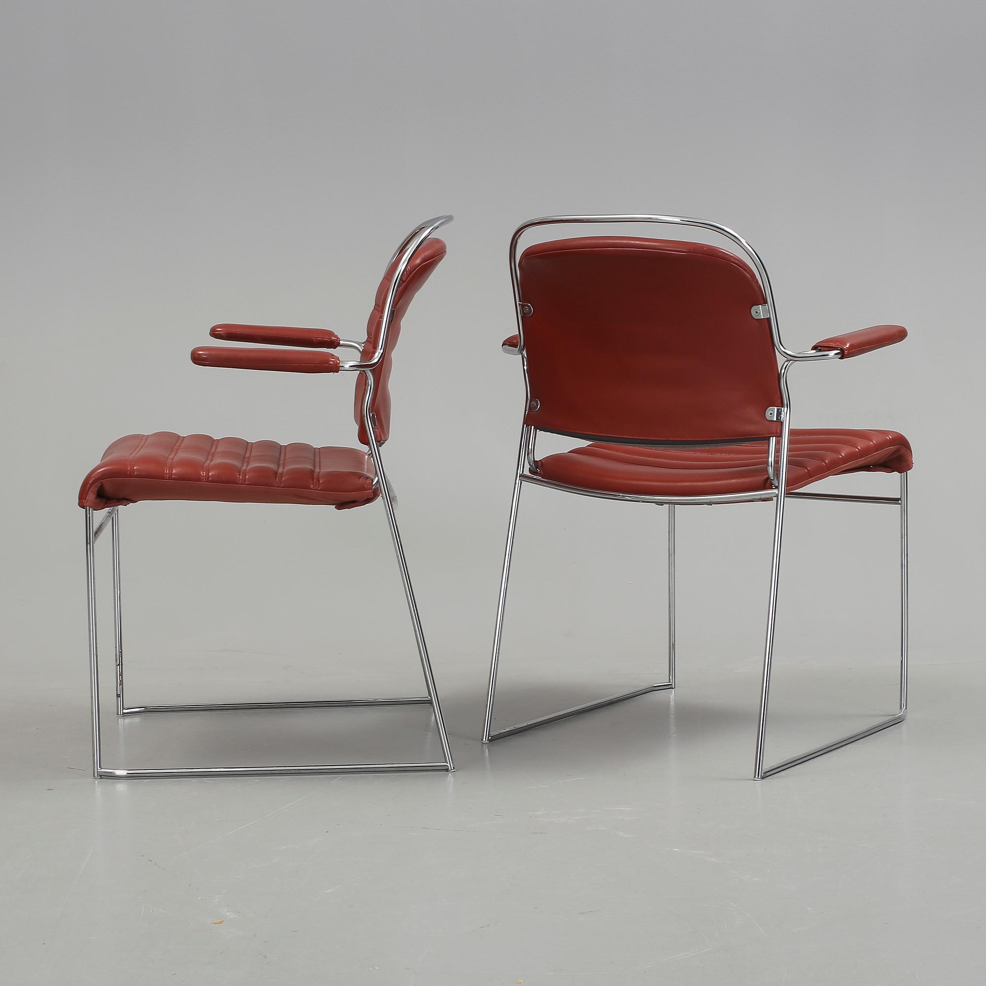 KARMSTOLAR, 4 st, 1980-tal.