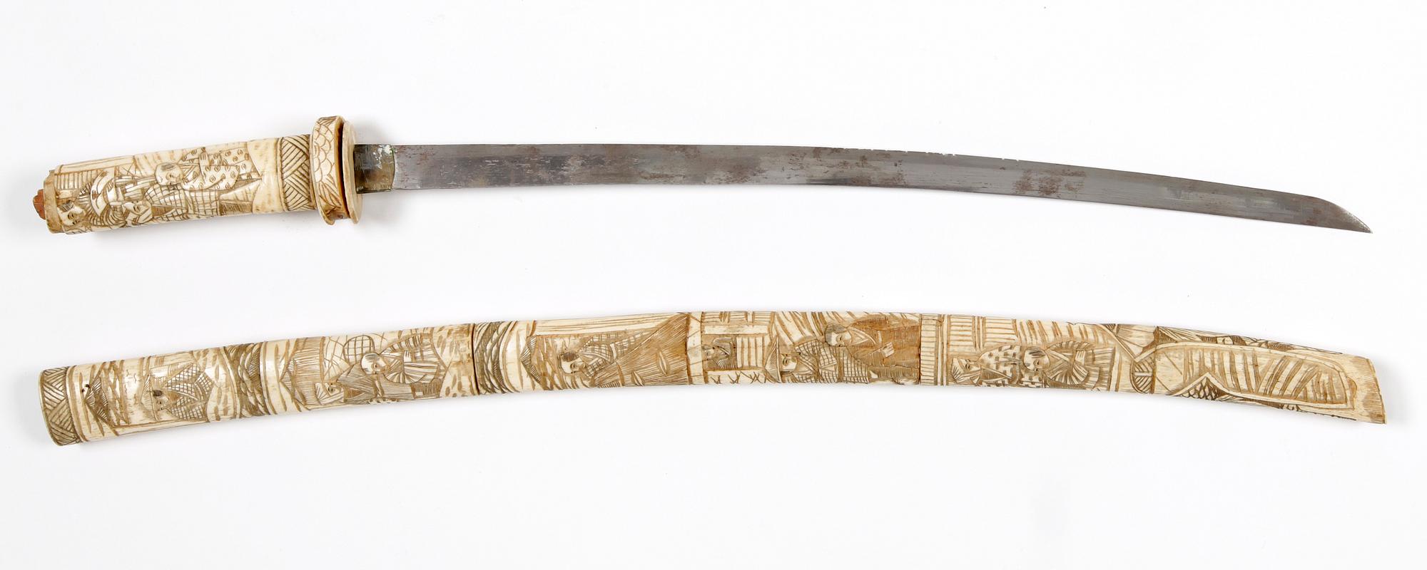 SVÄRD, ben, Japan, 1800/1900-tal.