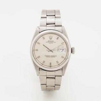 Rolex, Oyster Perpetual, Date, Chronometer, wristwatch, 34,5 mm.