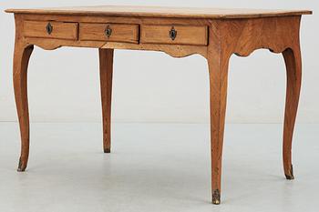 A Swedish Rococo 18th century writing desk by J. Siölin.