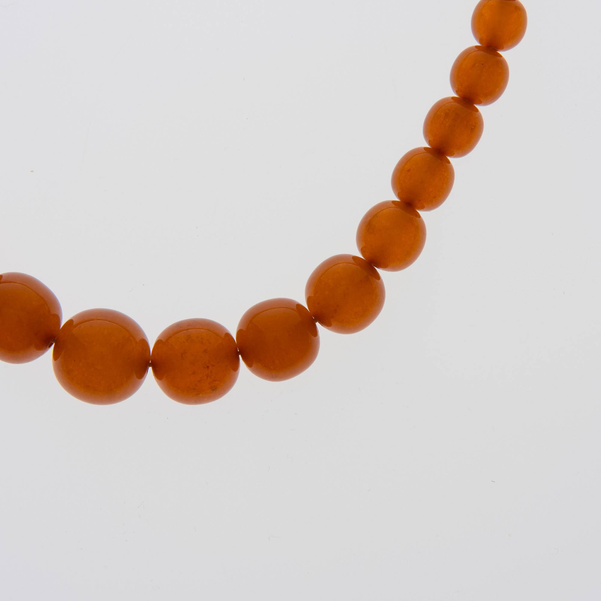 COLLIER, bärnsten.