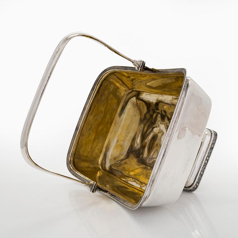 Jacob Wiberg, brödkorg, silver, Moskva 1836.