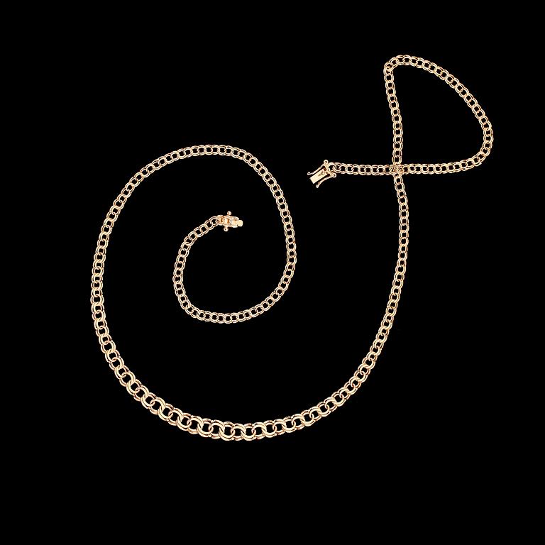 COLLIER, 18 k guld. Vikt ca 11,3 g.