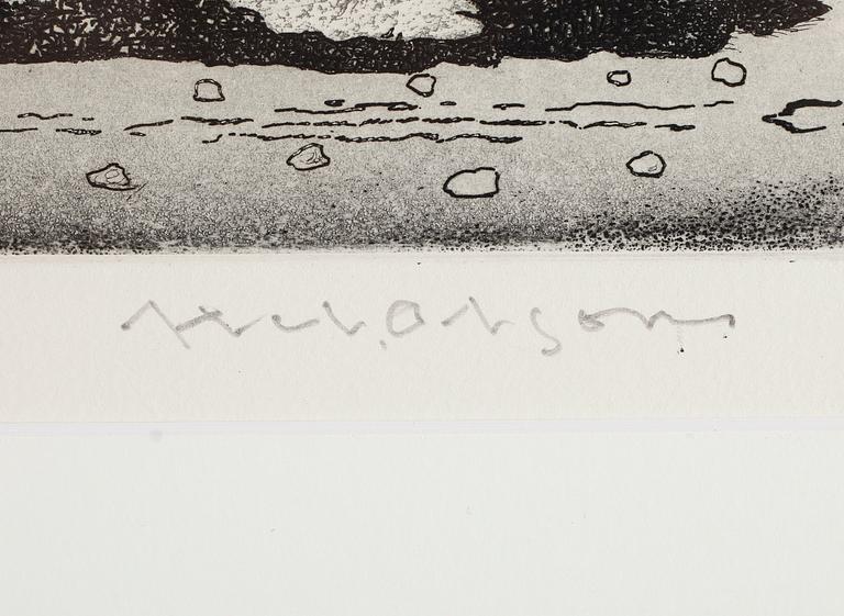 AXEL OLSON, etsning, signerad och numrerad 43/100.
