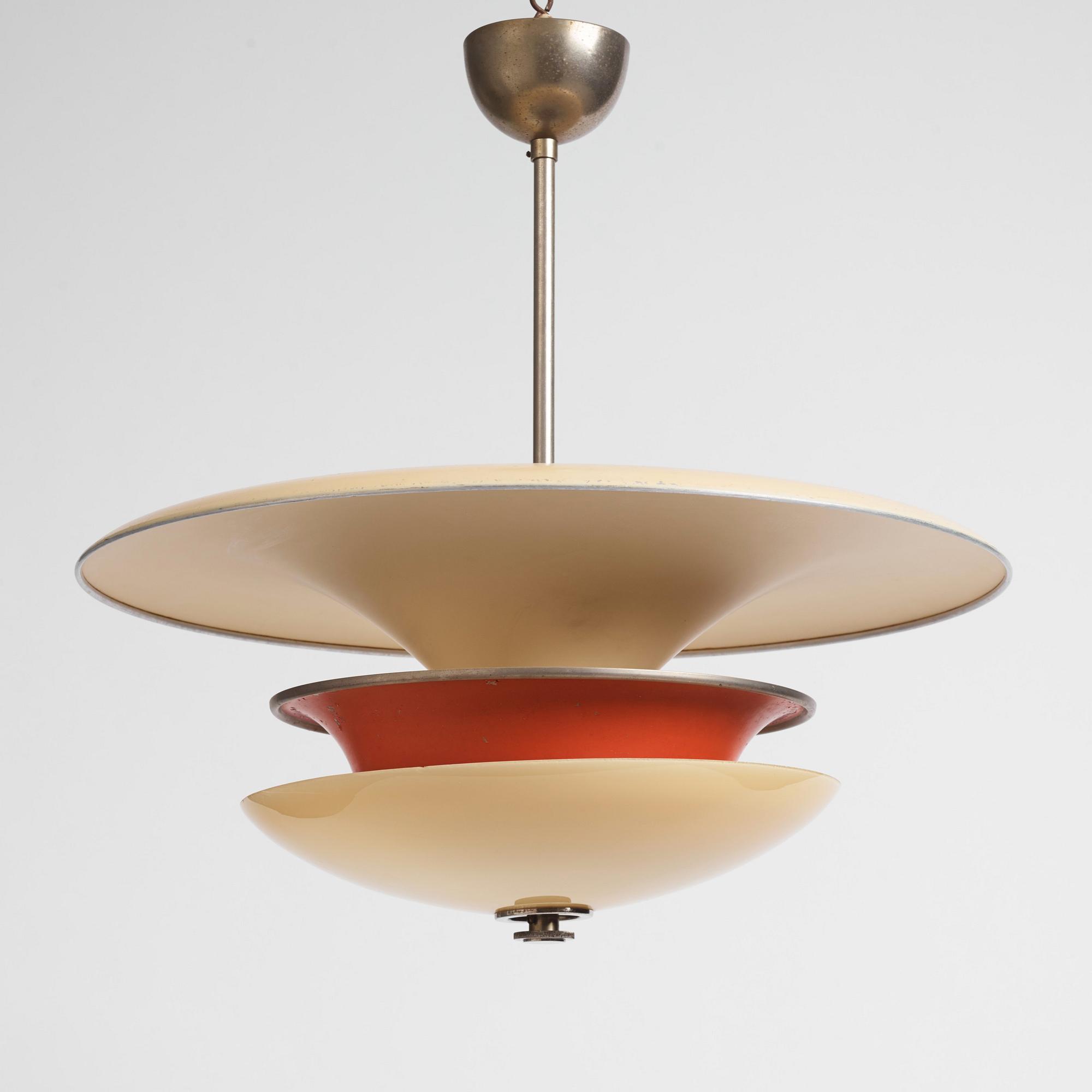 Erik Tidstrand, a ceiling lamp model "28903", Nordiska Kompaniet 1930s.