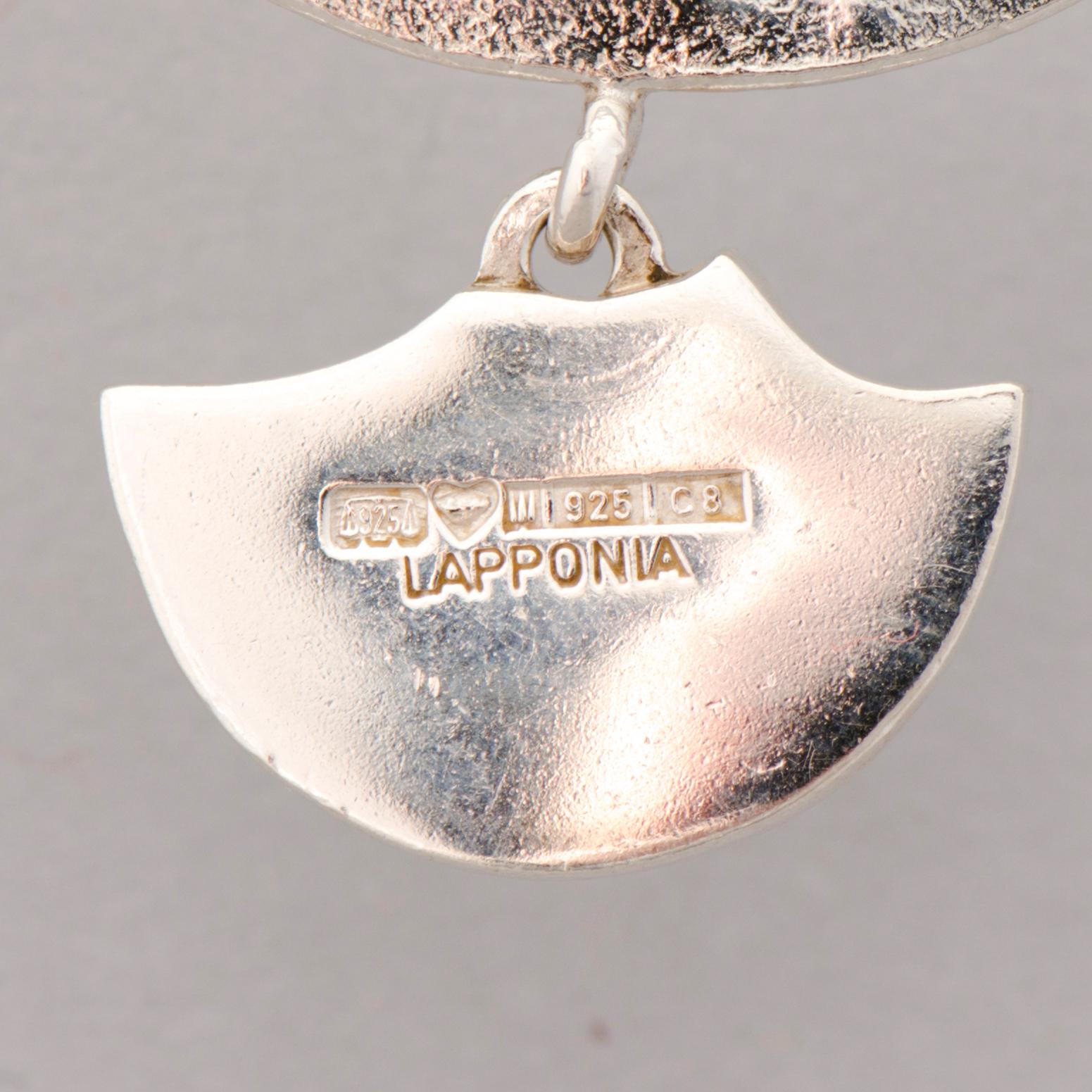 NECKLACES, 4 pcs, silver. Lapponia 1978-91.