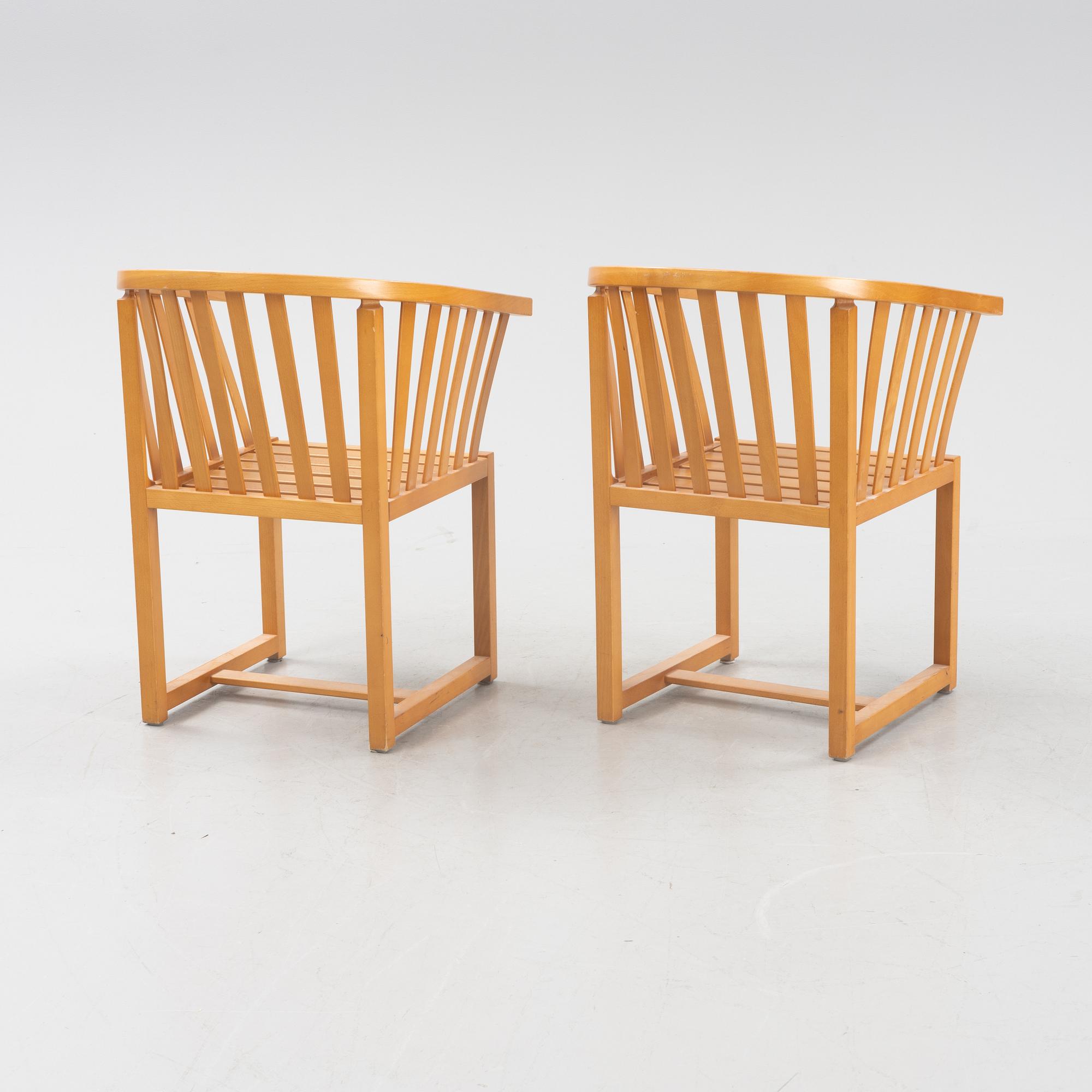 Åke Axelsson, karmstolar, 5 st, "Vaxholmaren", Gärsnäs, 1997.