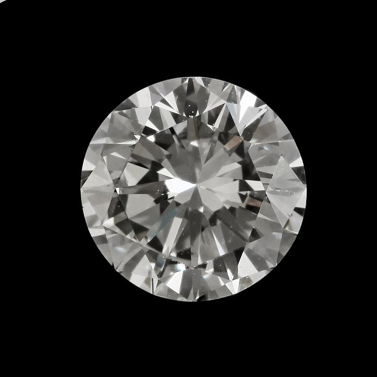 A brilliant cut diamond, 0.74 cts.
