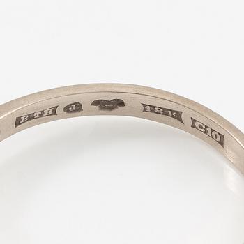 Ring 18K vitguld med briljantslipad diamant 0.65 ct.