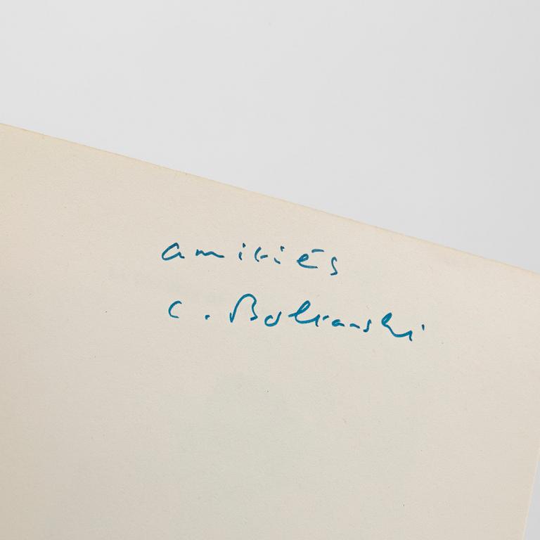 Christian Boltanski, 2 st Artists books, en signerad samt en daterad 1974.