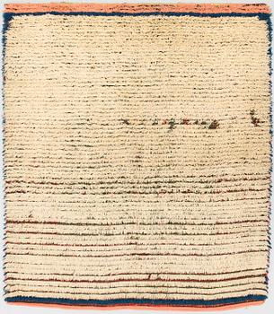 A 1800/1900 Finnish long pile ryg. Circa 170x145 cm.