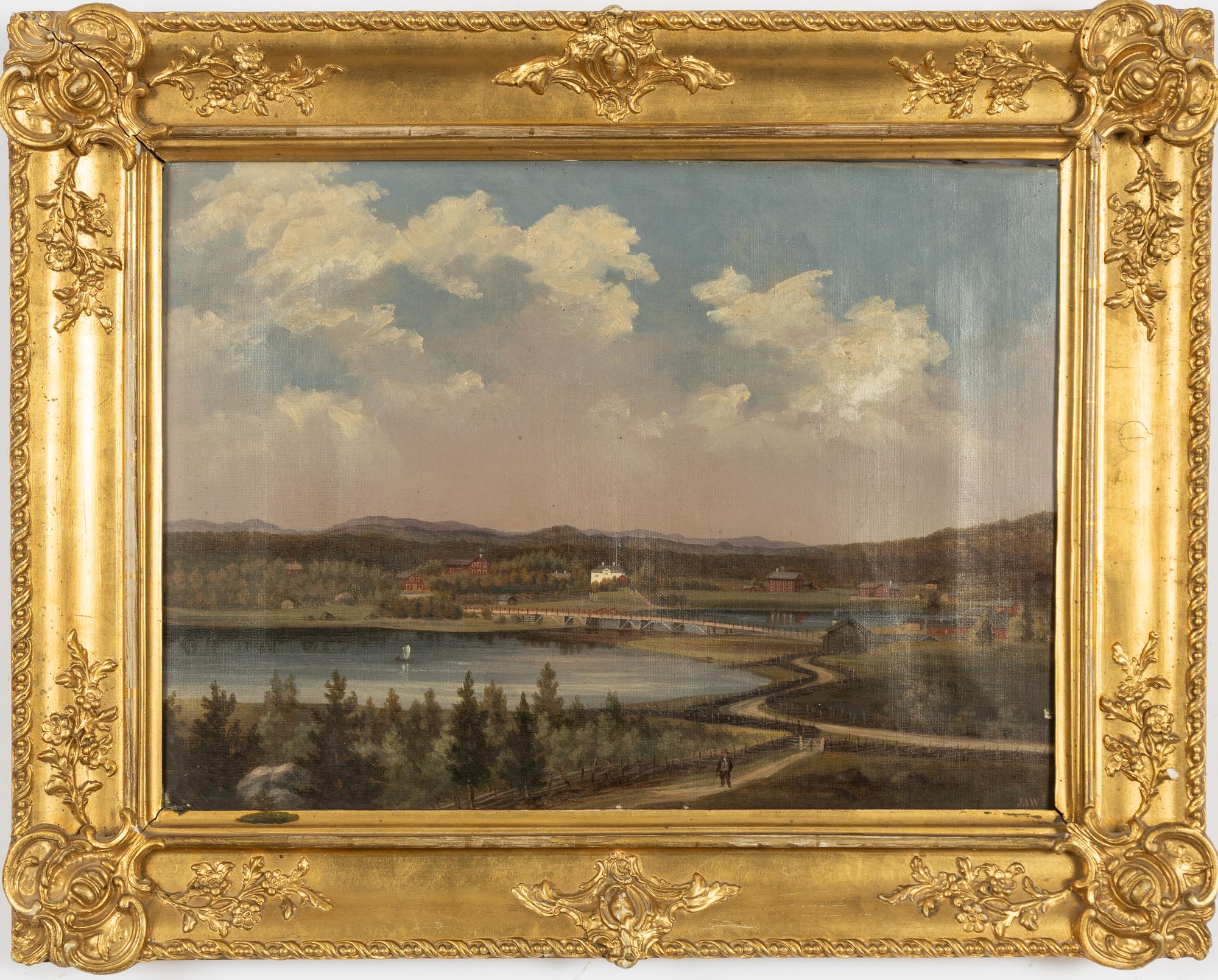 Jakob August Winquist, View over Ytterhogdal, Hälsingland.