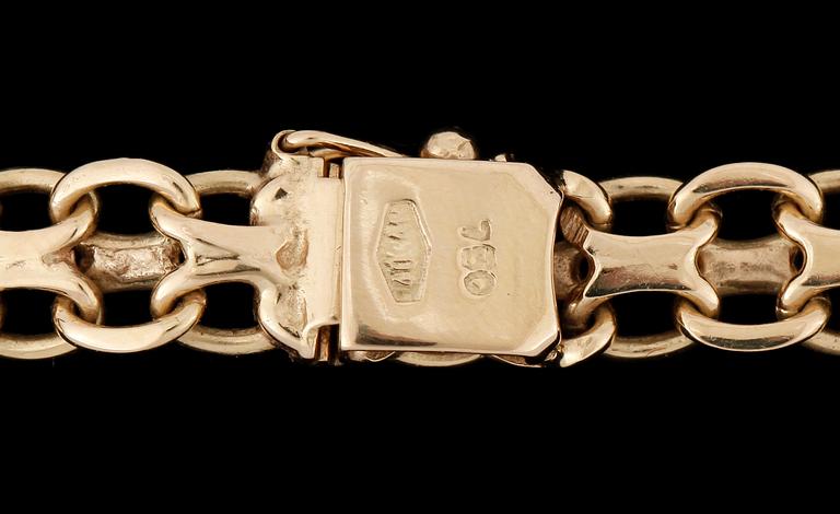 HALSLÄNK, 18K guld, 1900-tal, ca 35g.